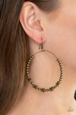 Simple Synchrony - Brass Earrings