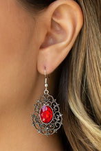 Load image into Gallery viewer, Regal Razzle - Red- Earrings