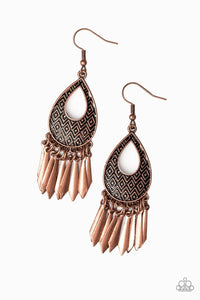 Metallic Funk Copper Earring