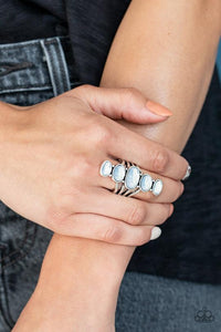 Paparazzi Stone Sublime - White - Silver Ring